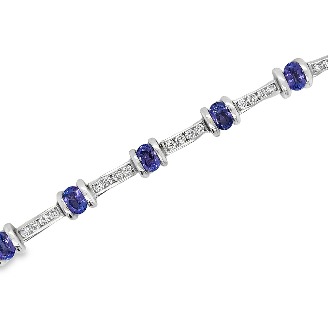 Tanzanite and Diamond Bracelet