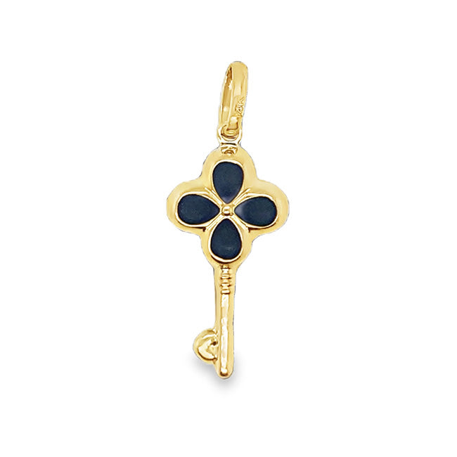 Black Onyx Gold Pendant