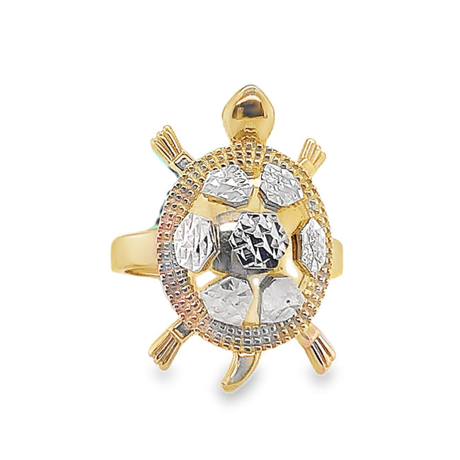 Two-tone Turtle Ring
