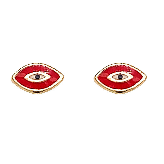 Evil eye Gold Earrings