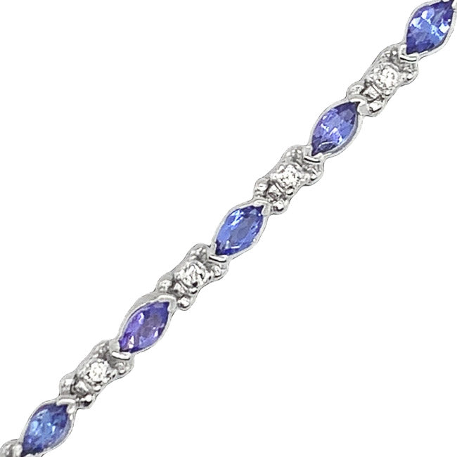 Tanzanite & Diamond Bracelet