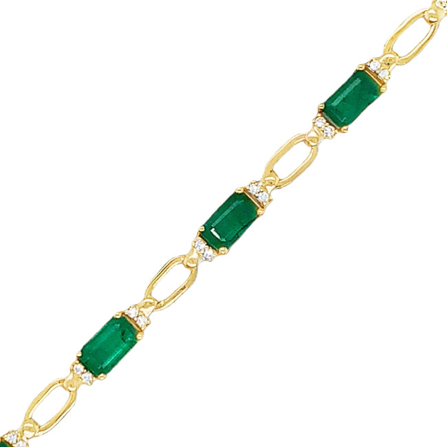 Emerald & Diamond Bracelet
