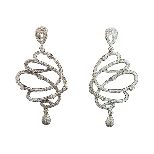 Butterfly Wings Diamond Earrings