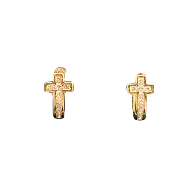 Cross Diamond Earrings