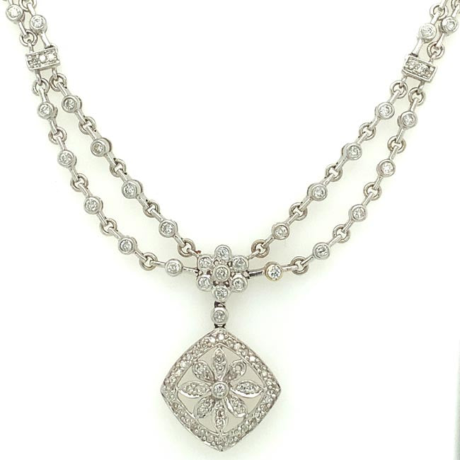 Diamond Necklace 80 %