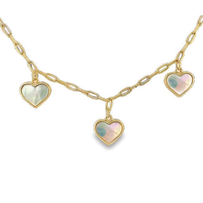 Heart shape Mother of Pearl Necklace