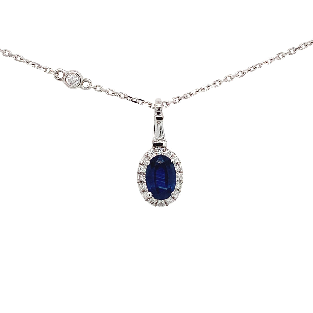 Sapphire and Diamond Pendant