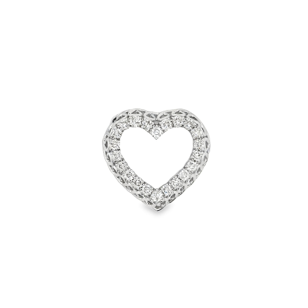 Elegant Heart Diamond Pendant