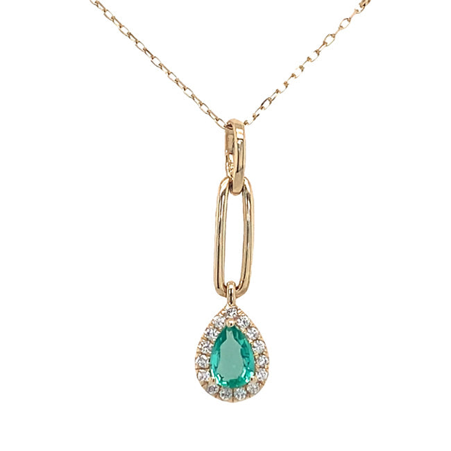 Exquisite Emerald & Diamond Pendant