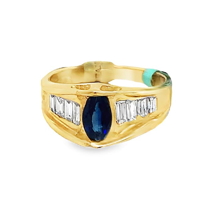 Sapphire & Diamond Ring