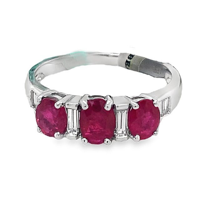 Elegant Ruby & Diamond Ring