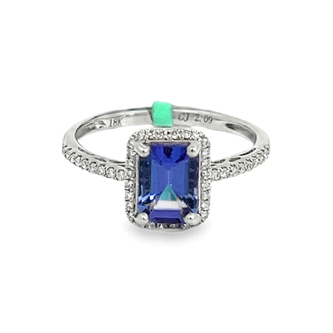 Elegant Tanzanite & Diamond Ring