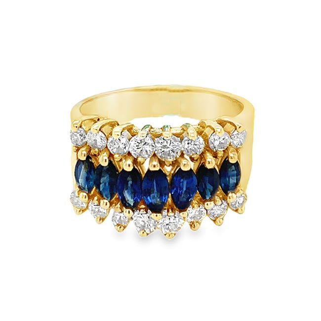 Beautiful Sapphire & Diamond Ring
