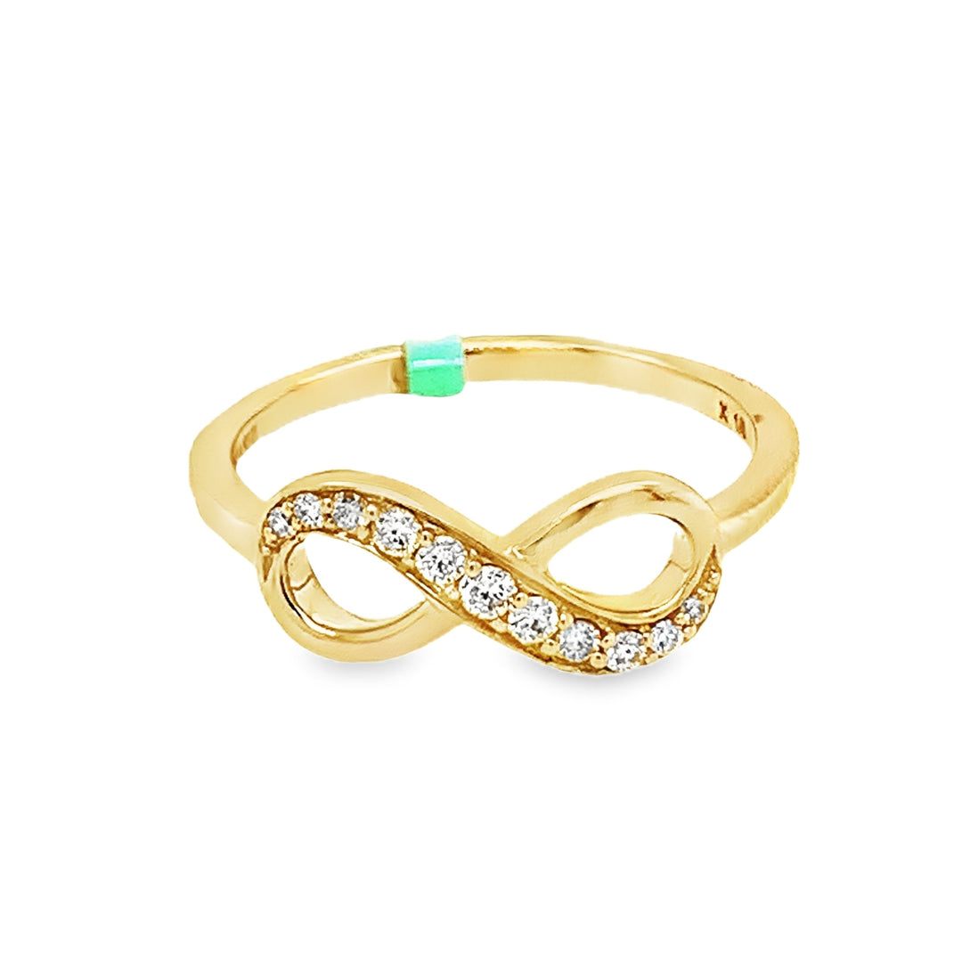 Infinity Shaped Diamond Ring