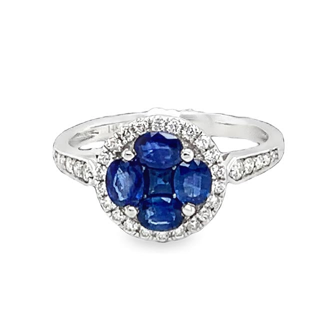 Elegant Sapphire & Diamond Ring