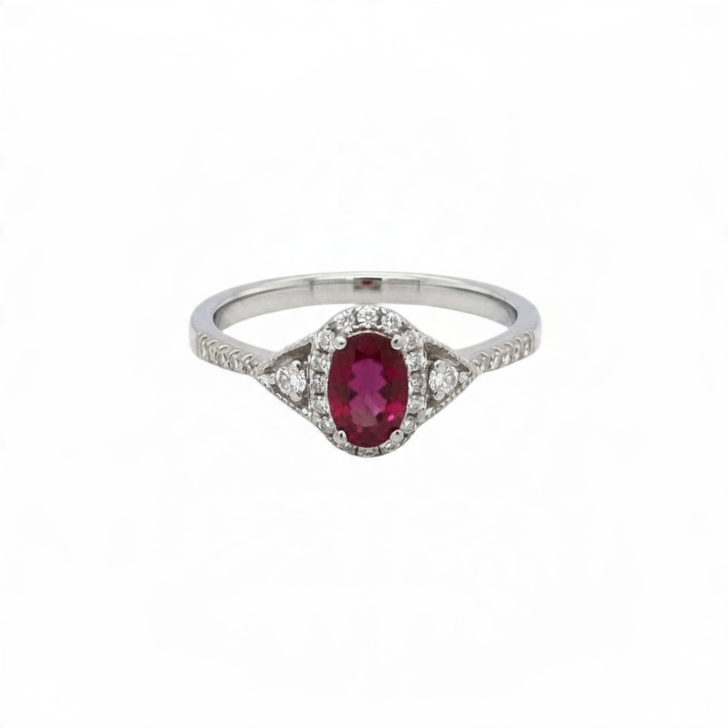 Fancy Ruby Diamond Ring