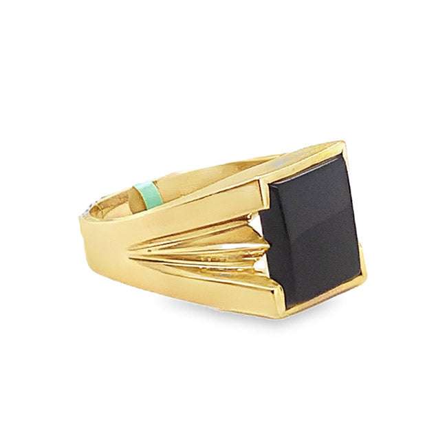 Men's Black Onyx Ring