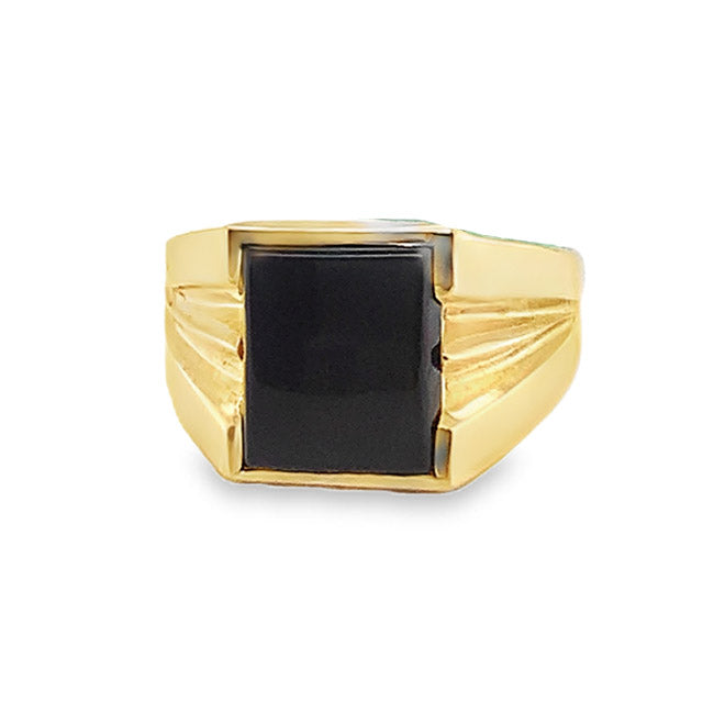 Men's Black Onyx Ring