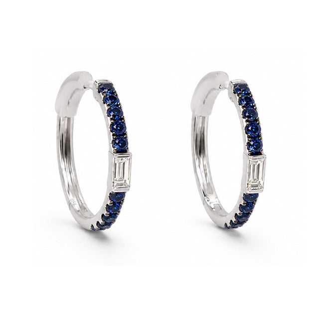 Stunning Sapphire & Diamond Earrings