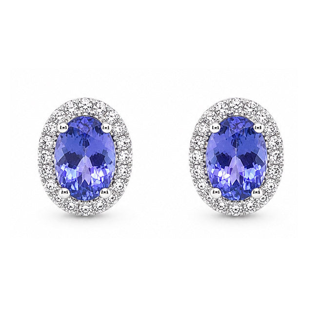 Tanzanite & Diamond Earrings