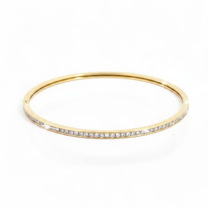 Caribbean Gems ladies yellow diamond bangle in 14kt yellow gold with 1.50cts of round yellow diamonds